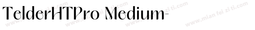 TelderHTPro Medium字体转换